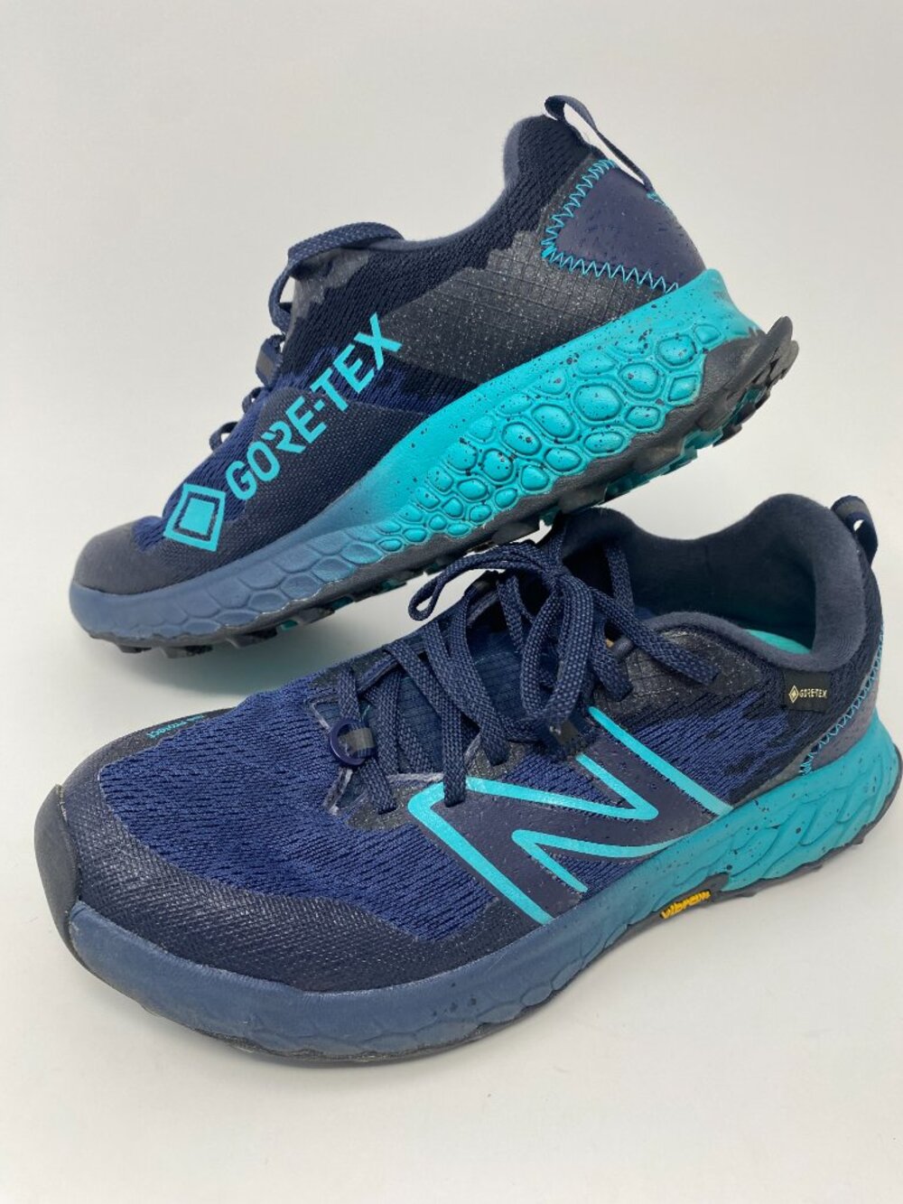 New Balance Fresh Foam Hierro v7 GTX Trail Running Shoes Womens 8 B Blue Teal